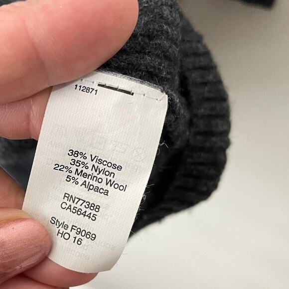 Madewell Bell-sleeve Turtleneck Sweater-Dress Gray | XS - Picture 7 of 7